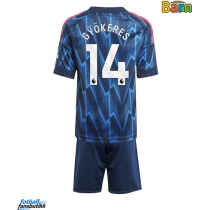 Arsenal Viktor Gyokeres #14 Bortedraktsett Barn 2025-26 Kortermet (+ Korte bukser)